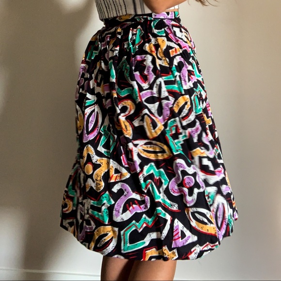 Printed High Waisted Skirt - Picture 2 of 4